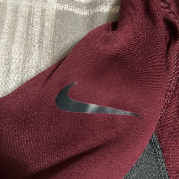 Maroon and Gray full zip Nike jacket - Picture 4 of 5